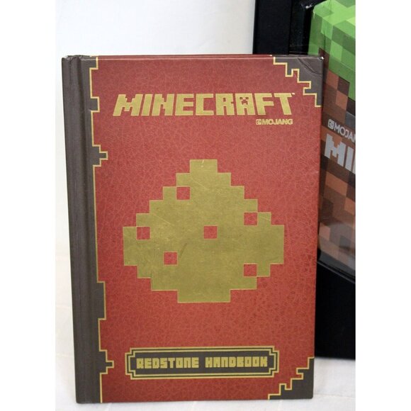 3 Pc Minecraft Book Lot Redstone Survival Handbook Blockopedia Informative Kids - Picture 2 of 8